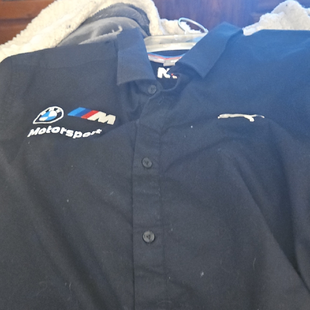 Puma BMW Motorsport Black Button-Up Shirt
